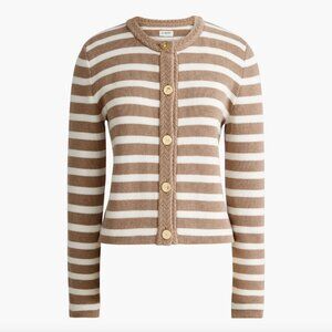 J Crew Striped Lady Jacket Cardigan Sweater
